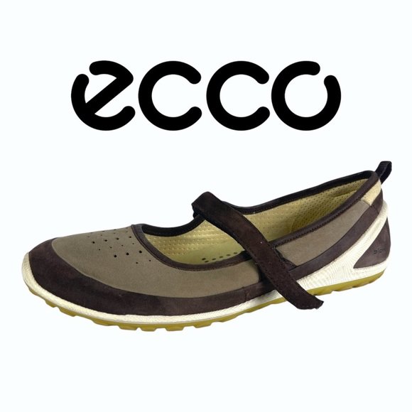 Ecco | Shoes | Ecco Womens Biom Mary Jane Size Us Eu 41 Brown Nubuck ...